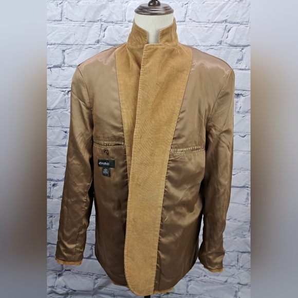 Eddie Bauer Men's Corduroy Jacket Blazer Golden Country Large Fits like XL 46R - Picture 6 of 16